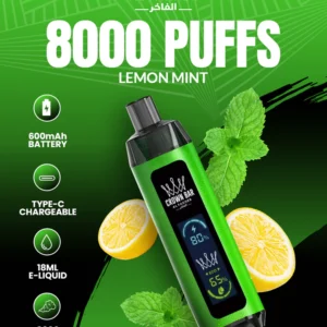 Al Fakher Crown Bar 8000 Dual Lemon Lime