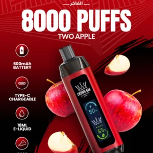 Al Fakher Crown Bar 8000 Dual Two Apple