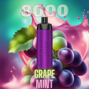 Al Fakher Vape 8000 Grape Mint Crown Bar