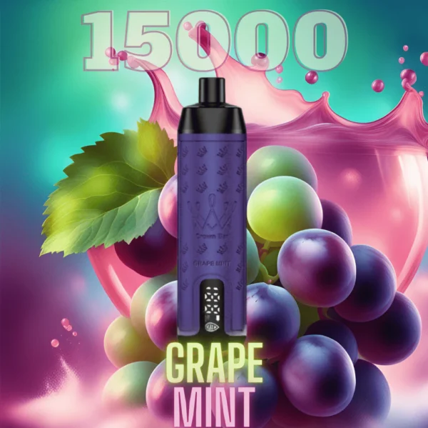 Al Fakher Vape 15000 Grape Mint Crown Bar