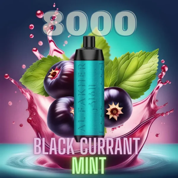 Al Fakher Vape 8000 Black Currant Mint Crown Bar